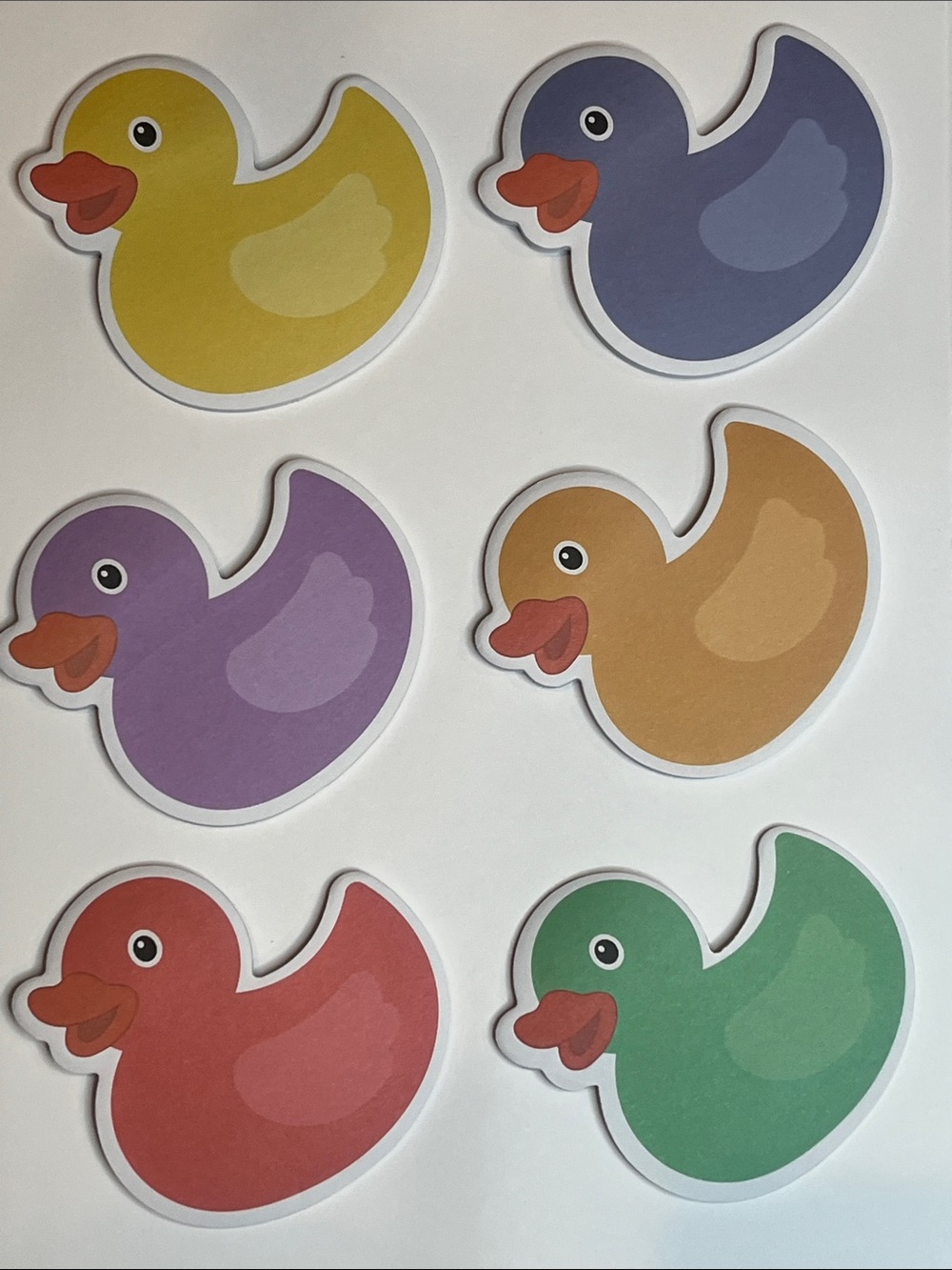 120 Colorful Rubber Duck Sticky Notes Set of 6 Colors